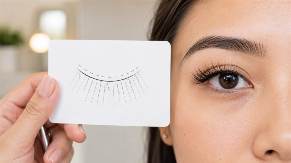 Round eye lash map with a later peak and controlled outer taper