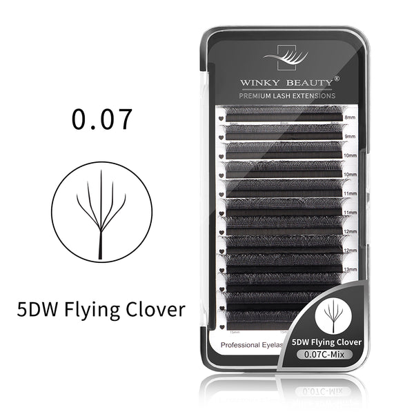 0.07mm 5DW Flying Clover Eyelash Extension