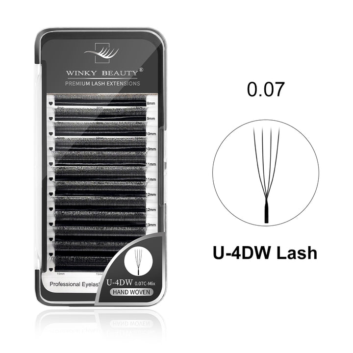 0.07mm U-Shape4DW Eyelash Extension