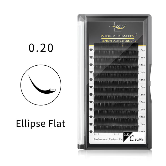 0.20mm Winky Beauty Ellipse Flat Lashes