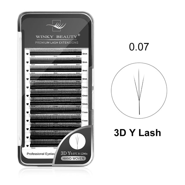 0.07mm 3D Y Shape Eyelash Extension