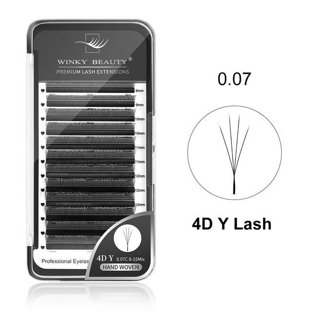 0.07mm 4D Y Shape Eyelash Extension