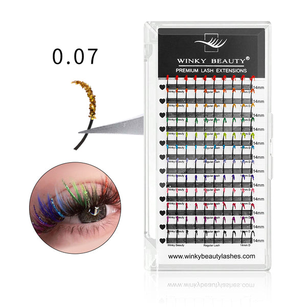 Mixed Glitter Color Spike Lash