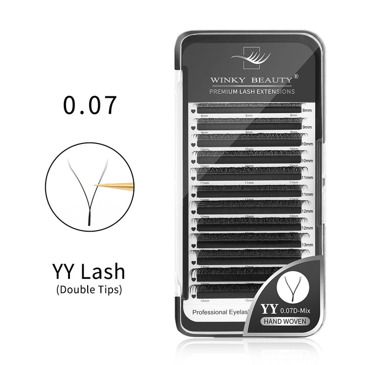 0.07mm YY Shape Eyelash Extension