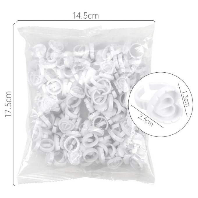 100 Pcs/pack Sweet Heart Glue Cups
