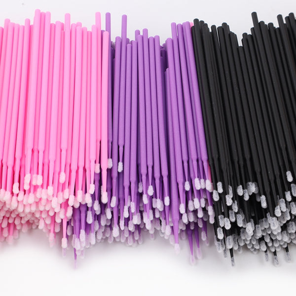 100pcs Disposable Micro Brushes for Eyelash Extensions