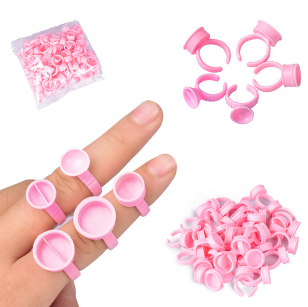 100pcs/bag Glue Ring Holder for Eyelash Extensions