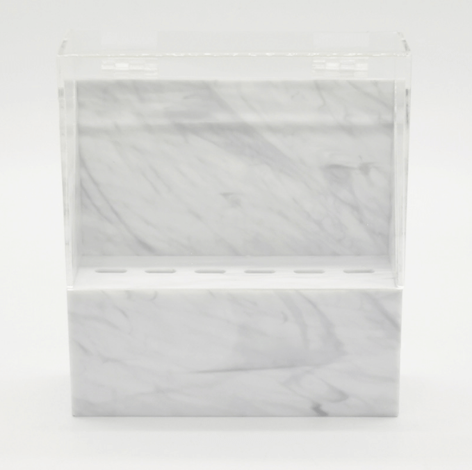 6-Hole-Marbling-Tweezer-Display-Stand-Has-Dust-Cover-professional-manufacturer