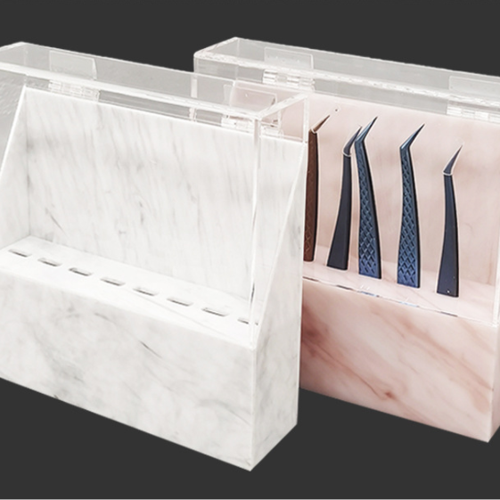 8-Hole-Marbling-Tweezer-Display-Stand-Has-Dust-Cover-professional-supplier