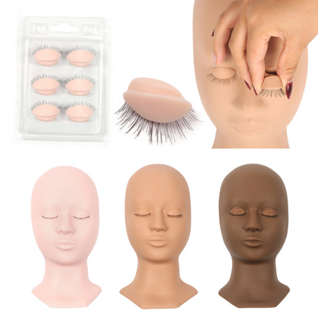 Advanced Eyelash Extension Training Mannequin Head With Replacement Eyelids