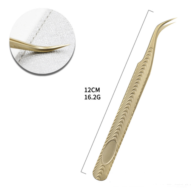 Tweezers丨Embossed Butterfly Volume Tweezers-Curved type tweezers