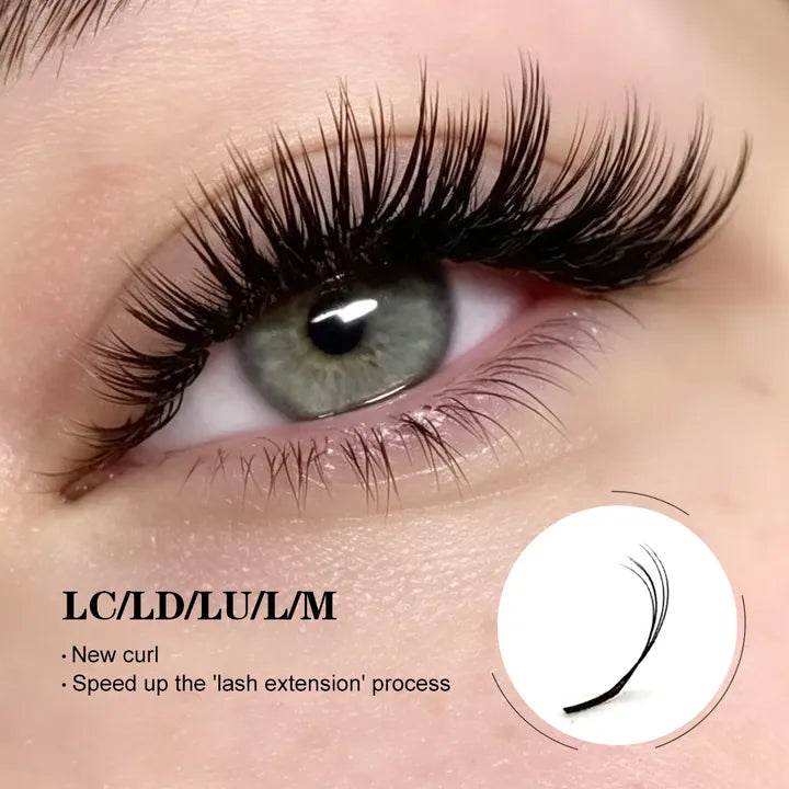 LC LD LU L and M curl eyelash extensions for lifted lash mapping