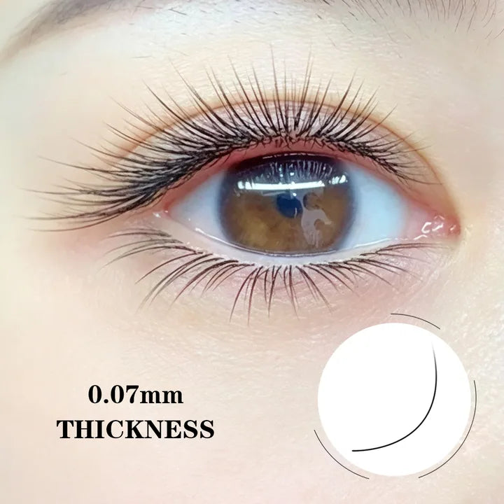0.07mm eyelash extensions for versatile volume sets